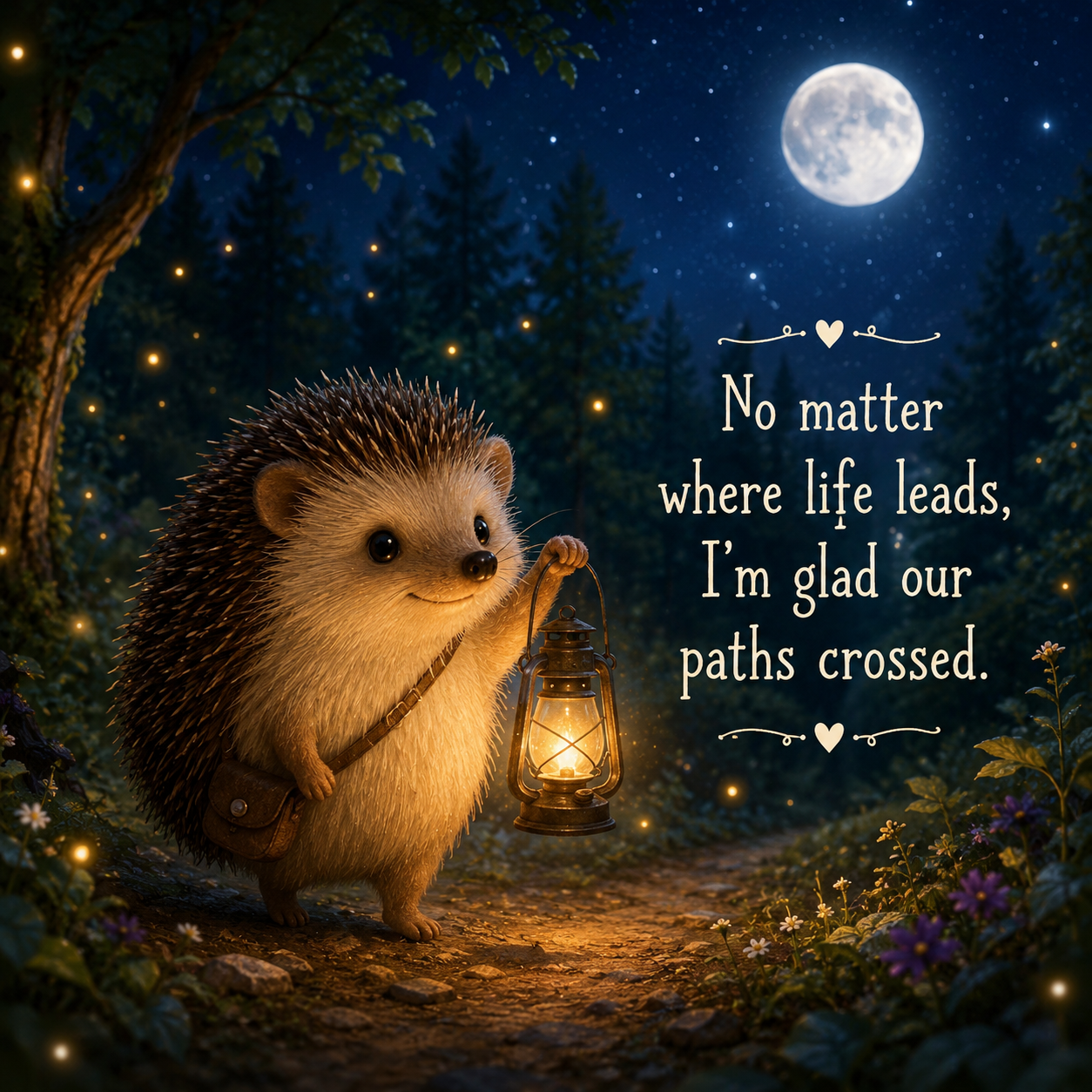 Glad our paths crossed