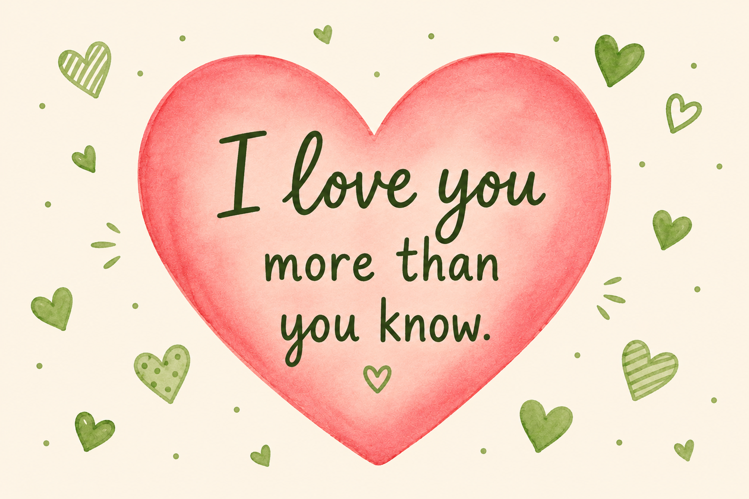 I love you